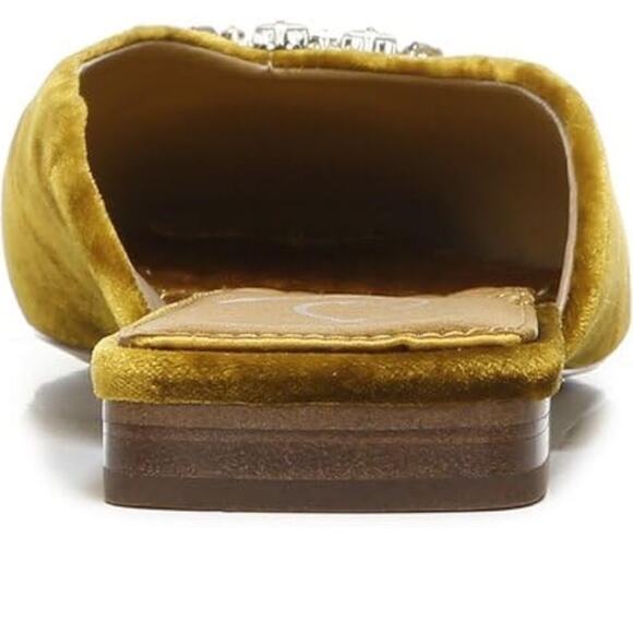 NEW Sam Edelman Lavinia Rust Velvet Slip On Mules Shoes Womens 7.5 MSRP$150 - Picture 5 of 8